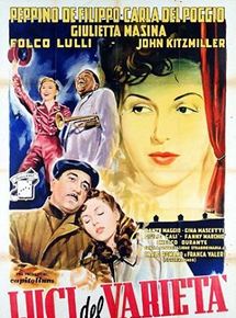 Affiche du film Les Feux du music-hall (1950) de Alberto Lattuada. Voir Les Feux du music-hall en streaming / torrent sur meilleurs-films.fr