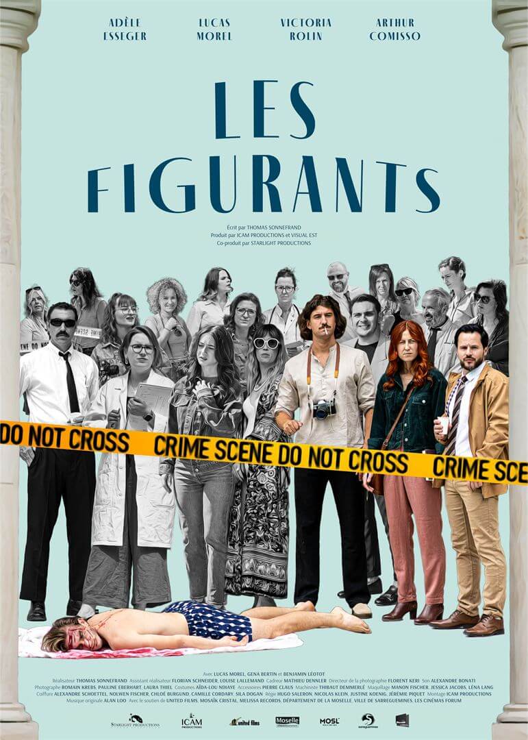 Affiche du court métrage Les Figurants (2025) de Thomas Sonnefrand. Voir Les Figurants en streaming / torrent sur meilleurs-films.fr