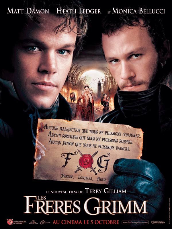 Affiche du film Les Frères Grimm (2005) de Terry Gilliam Affiche du film Les Frères Grimm (2005) de Terry Gilliam. Voir Les Frères Grimm en streaming / torrent sur meilleurs-films.fr