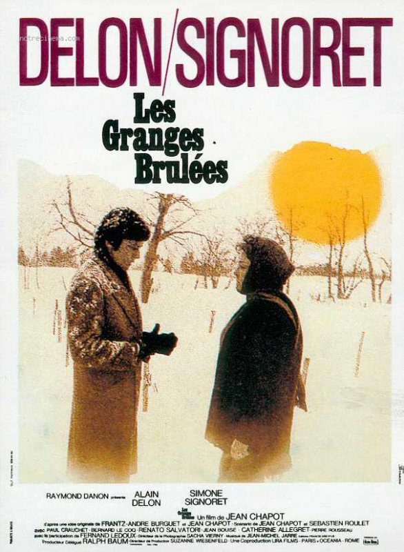 Affiche du film Les Granges brûlées () de Alain Delon. Voir Les Granges brûlées en streaming / torrent sur meilleurs-films.fr