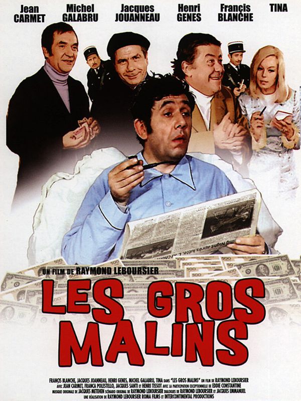 Affiche du film Les Gros malins (1969) de Raymond Leboursier. Voir Les Gros malins en streaming / torrent sur meilleurs-films.fr