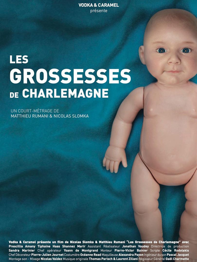 Affiche du court métrage Les Grossesses de Charlemagne () de Matthieu Rumani. Voir Les Grossesses de Charlemagne en streaming / torrent sur meilleurs-films.fr