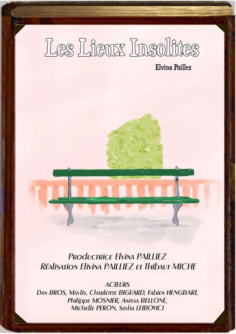 Affiche du court métrage Les lieux insolites (2017) de Elvina Pailliez. Voir Les lieux insolites en streaming / torrent sur meilleurs-films.fr