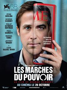 Affiche du film Les Marches du Pouvoir (2011) de George Clooney. Voir Les Marches du Pouvoir en streaming / torrent sur meilleurs-films.fr