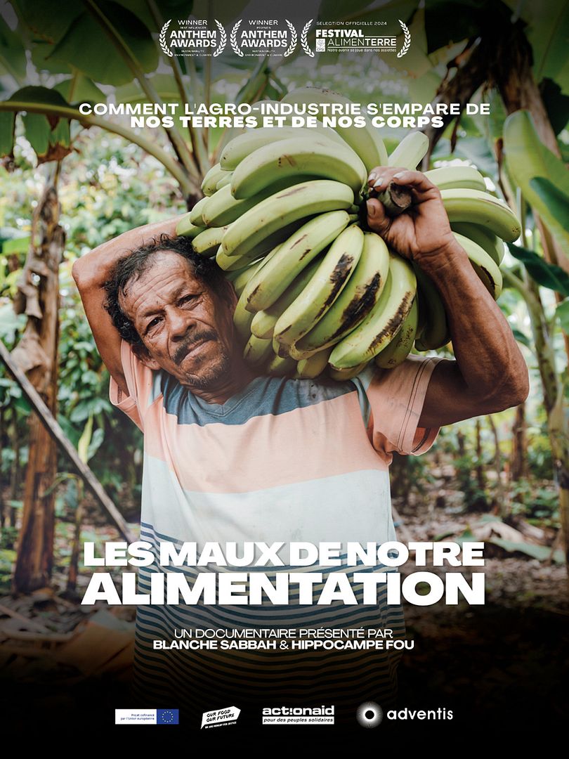 Affiche du film Les Maux de notre alimentation (2024) de Clément Lefer. Voir Les Maux de notre alimentation en streaming / torrent sur meilleurs-films.fr