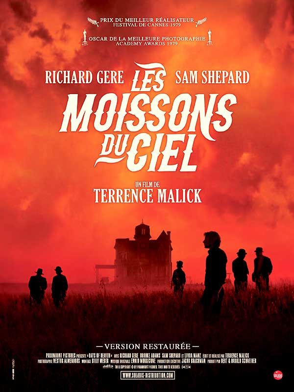 Affiche du film Les Moissons du ciel (1978) de Terrence Malick Affiche du film Les Moissons du ciel (1978) de Terrence Malick. Voir Les Moissons du ciel en streaming / torrent sur meilleurs-films.fr