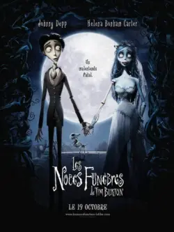 Affiche du film Les Noces funèbres (2004) de Mike Johnson & Tim Burton.