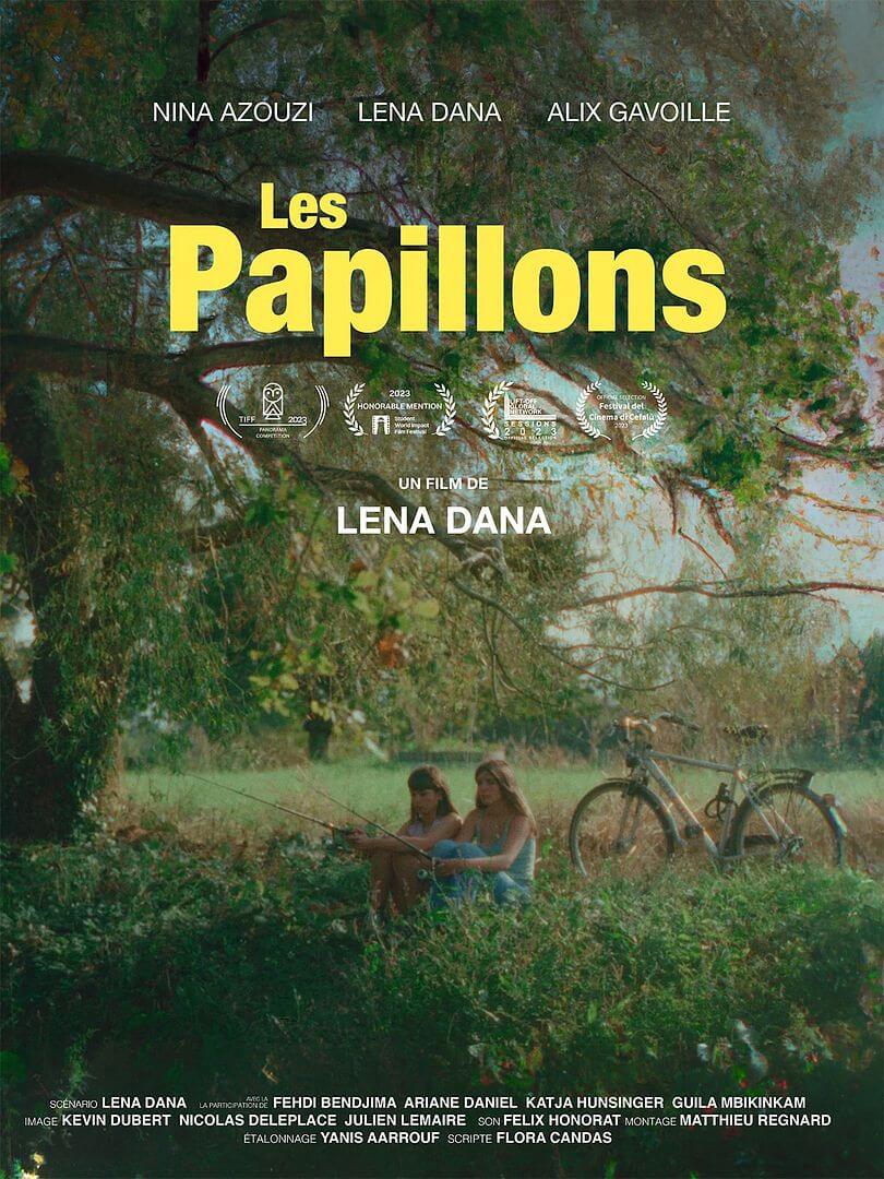 Affiche du court métrage Les Papillons (2026) de Lena Dana. Voir Les Papillons en streaming / torrent sur meilleurs-films.fr