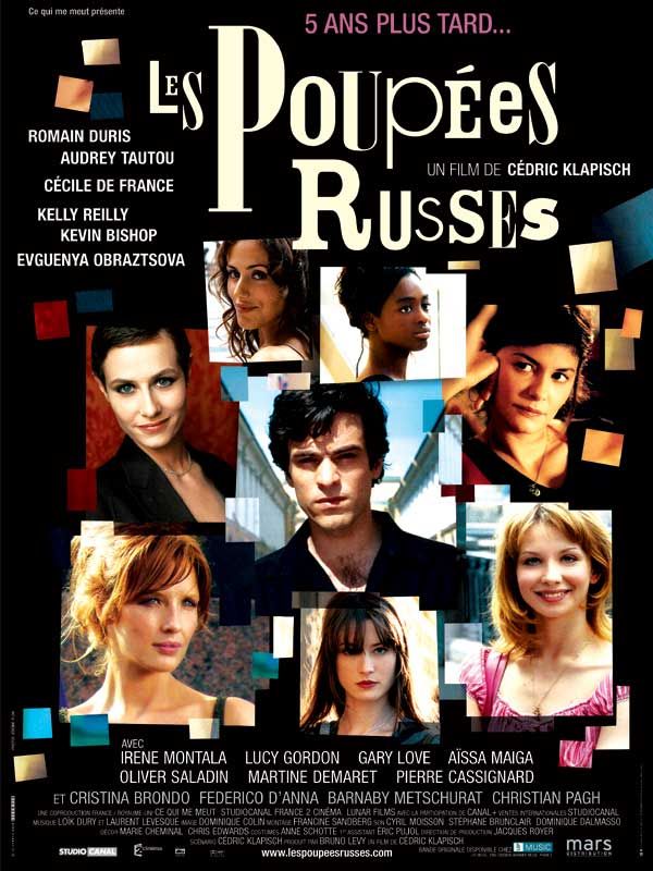 Affiche du film Les Poupées russes (2005) de Cédric Klapisch. Voir Les Poupées russes en streaming / torrent sur meilleurs-films.fr