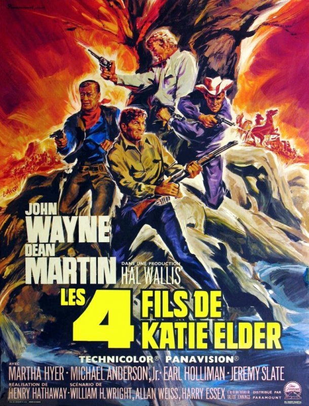 Affiche du film Les Quatre fils de Katie Elder (1965) de Henry Hathaway Affiche du film Les Quatre fils de Katie Elder (1965) de Henry Hathaway. Voir Les Quatre fils de Katie Elder en streaming / torrent sur meilleurs-films.fr