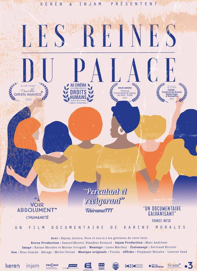 Affiche du film Les Reines du palace (2024) de Karine Morales. Voir Les Reines du palace en streaming / torrent sur meilleurs-films.fr