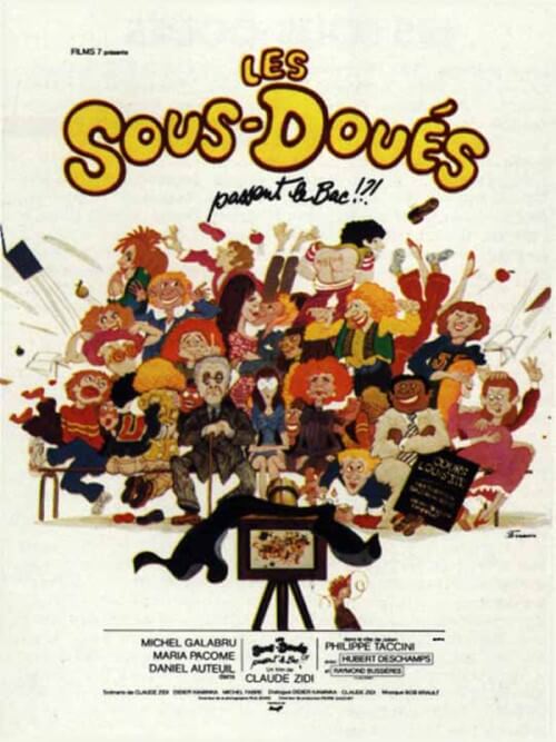 Affiche du film Les Sous-doués (1980) de Claude Zidi Affiche du film Les Sous-doués (1980) de Claude Zidi. Voir Les Sous-doués en streaming / torrent sur meilleurs-films.fr