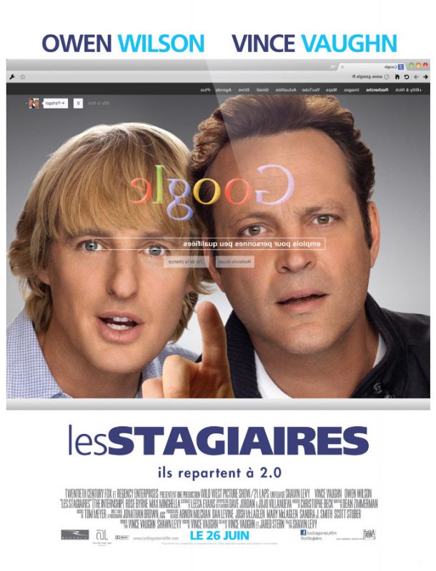 Affiche du film Les Stagiaires (2013) de Shawn Levy Affiche du film Les Stagiaires (2013) de Shawn Levy. Voir Les Stagiaires en streaming / torrent sur meilleurs-films.fr