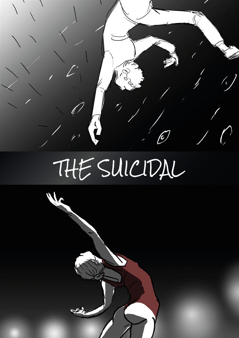 Affiche du court métrage Les Suicidés (2022) de Gaspard Liberman. Voir Les Suicidés en streaming / torrent sur meilleurs-films.fr