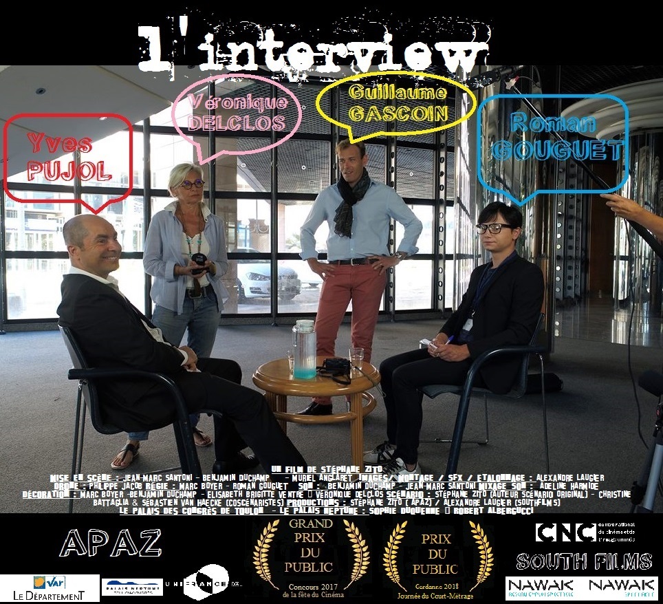 Affiche du court métrage L’Interview (2017) de Stéphane Zito. Voir L’Interview en streaming / torrent sur meilleurs-films.fr