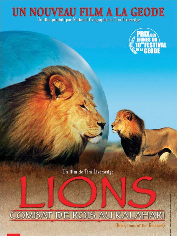 Affiche du court métrage Lions, combat de rois au Kalahari (2004) de Tim Liversedge Affiche du court métrage Lions, combat de rois au Kalahari (2004) de Tim Liversedge. Voir Lions, combat de rois au Kalahari en streaming / torrent sur meilleurs-films.fr