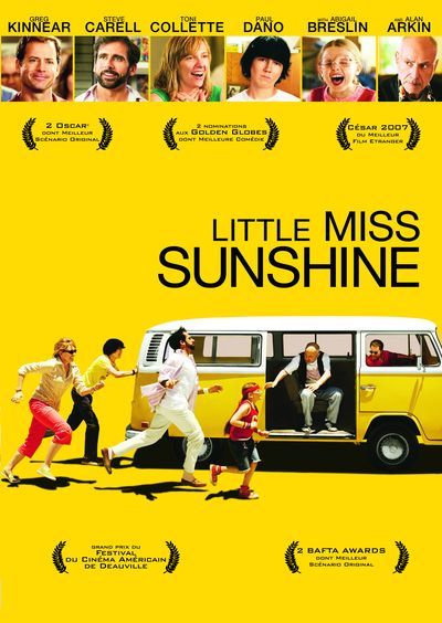 Affiche du film Little Miss Sunshine (2006) de Jonathan Dayton. Voir Little Miss Sunshine en streaming / torrent sur meilleurs-films.fr
