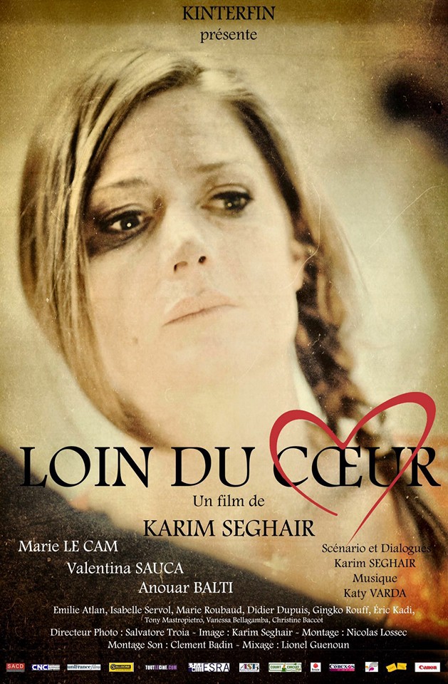 Affiche du court métrage Loin du coeur (2016) de Karim Seghair. Voir Loin du coeur en streaming / torrent sur meilleurs-films.fr