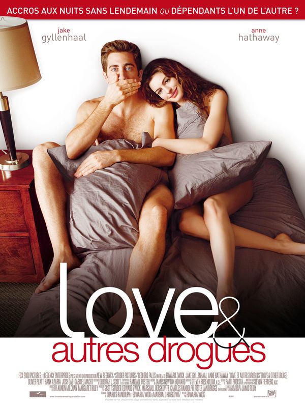 Affiche du film Love, et autres drogues (2010) de Edward Zwick. Voir Love, et autres drogues en streaming / torrent sur meilleurs-films.fr