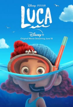 Affiche du film d'animation Luca (2021) de Enrico Casarosa.