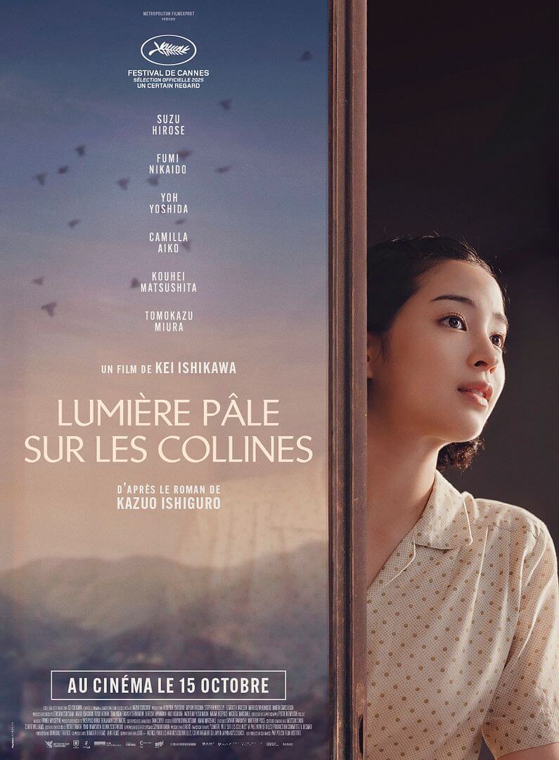 Affiche du film Lumière pâle sur les collines (2025) de Kei Ishikawa. Voir Lumière pâle sur les collines en streaming / torrent sur meilleurs-films.fr