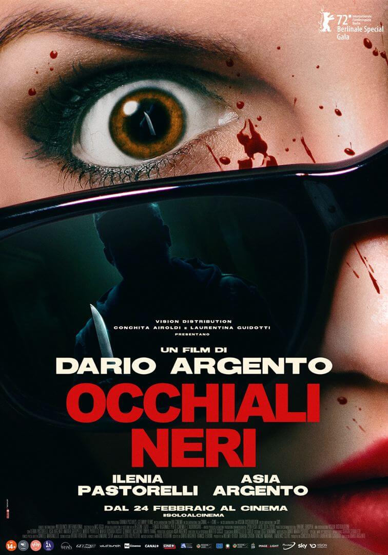Affiche du film Lunettes noires (2022) de Dario Argento. Voir Lunettes noires en streaming / torrent sur meilleurs-films.fr