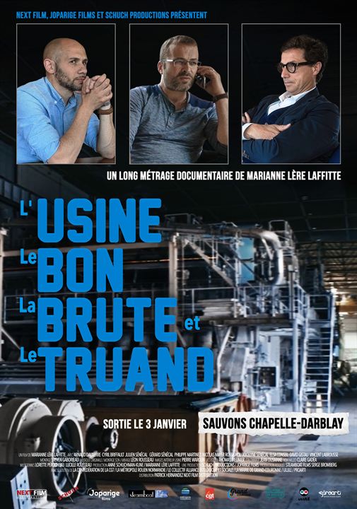 Affiche du film L’Usine, Le bon, la brute et le truand (2023) de Marianne Lère Laffitte Affiche du film L’Usine, Le bon, la brute et le truand (2023) de Marianne Lère Laffitte. Voir L’Usine, Le bon, la brute et le truand en streaming / torrent sur meilleurs-films.fr