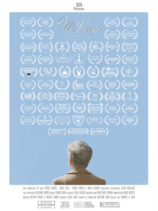 Affiche du court métrage M. Hugo (2021) de François Le Guen. Voir M. Hugo en streaming / torrent sur meilleurs-films.fr