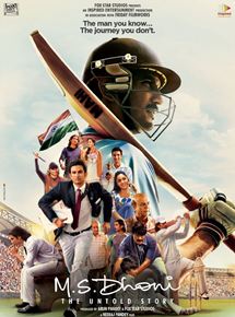 Affiche du film M.S. Dhoni: The Untold Story (2016) de Neeraj Pandey. Voir M.S. Dhoni: The Untold Story en streaming / torrent sur meilleurs-films.fr