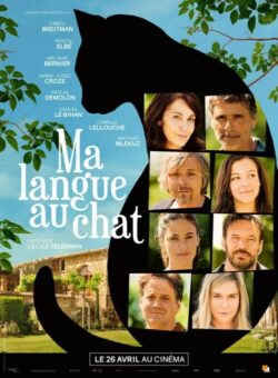 Affiche du film Ma langue au chat (2023) de Cécile Telerman.