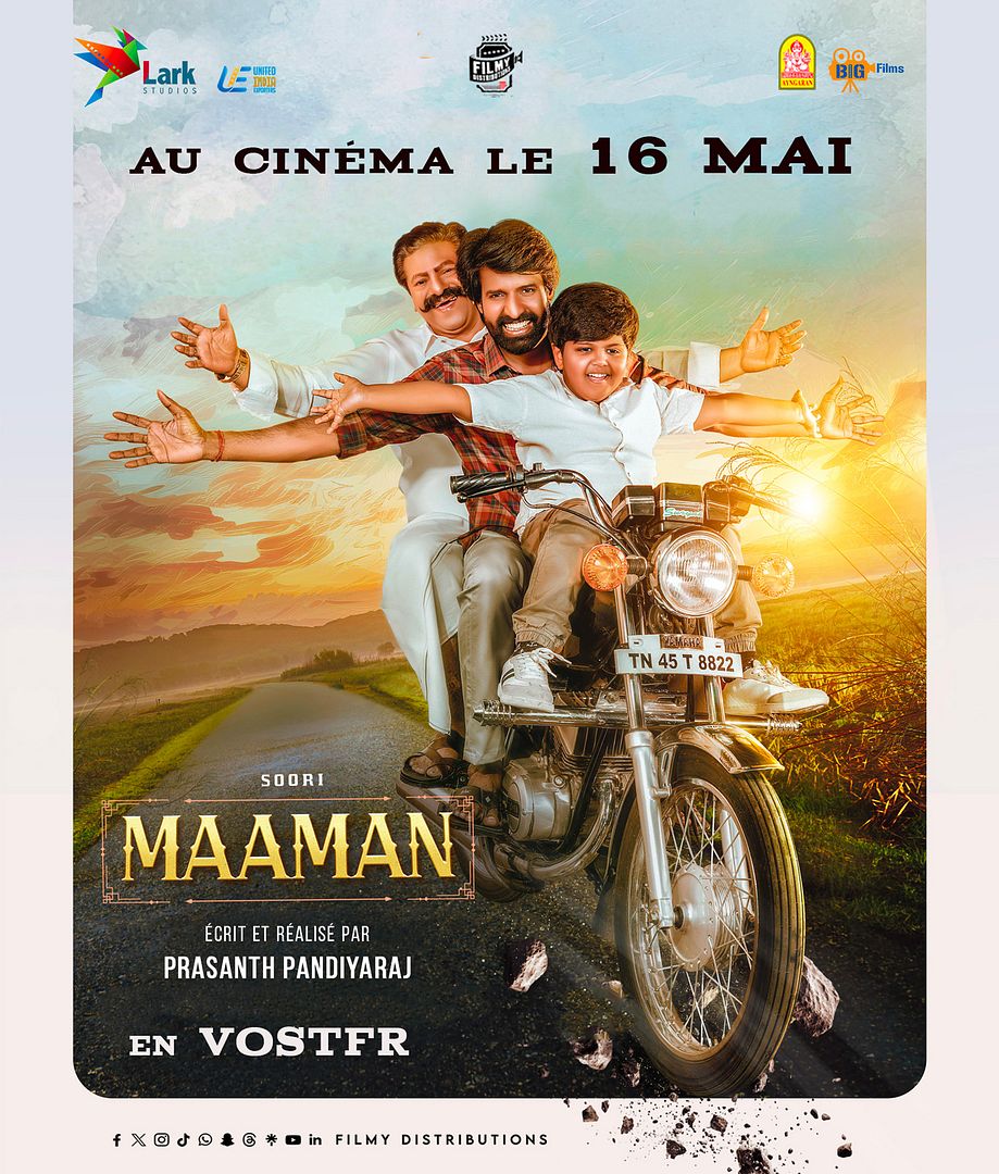 Affiche du film Maaman (2025) de Prashanth Pandiyaraj. Voir Maaman en streaming / torrent sur meilleurs-films.fr