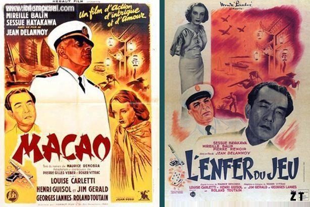 Affiche du film Macao, l’enfer du jeu (1942) de Jean Delannoy. Voir Macao, l’enfer du jeu en streaming / torrent sur meilleurs-films.fr