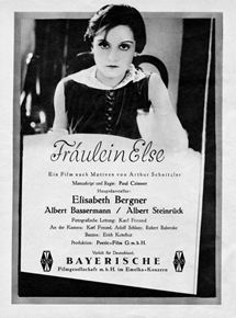 Affiche du film Mademoiselle Else (1929) de Paul Czinner. Voir Mademoiselle Else en streaming / torrent sur meilleurs-films.fr