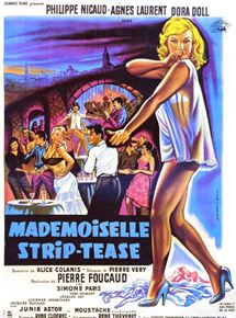 Affiche du film Mademoiselle strip-tease (1957) de Pierre Foucaud. Voir Mademoiselle strip-tease en streaming / torrent sur meilleurs-films.fr