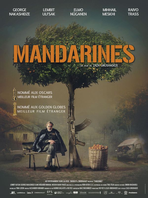 Affiche du film Mandarines (2013) de Zaza Urushadze. Voir Mandarines en streaming / torrent sur meilleurs-films.fr