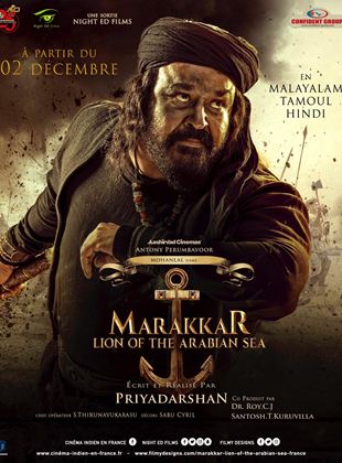 Affiche du film Marakkar (2021) de Priyadarshan Nair. Voir Marakkar en streaming / torrent sur meilleurs-films.fr
