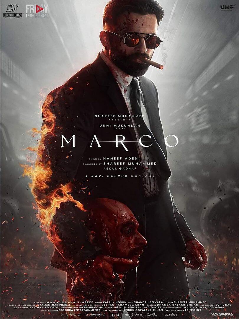Affiche du film Marco (2024) de Haneef Adeni. Voir Marco en streaming / torrent sur meilleurs-films.fr