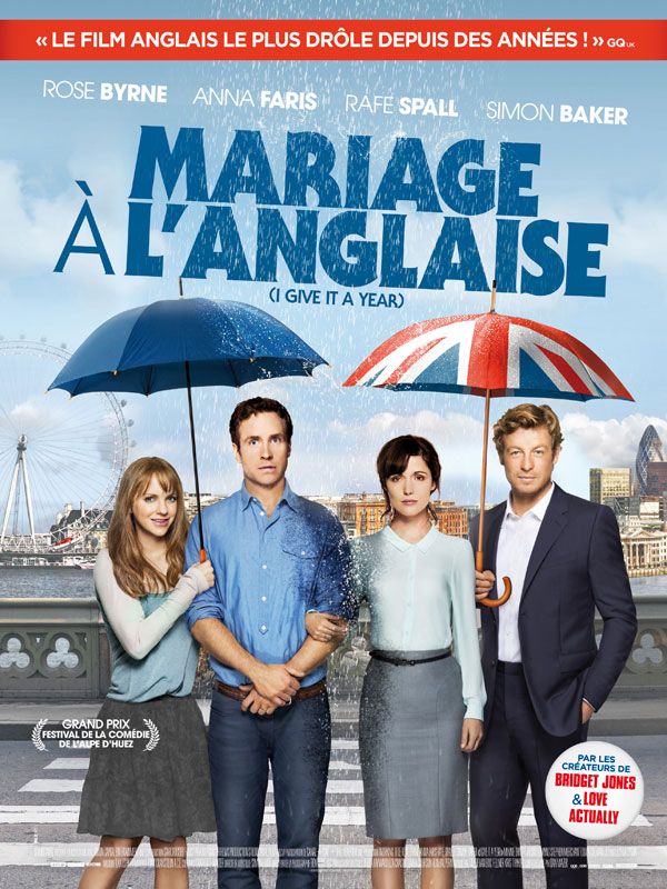 Affiche du film Mariage à l’anglaise (2013) de Dan Mazer. Voir Mariage à l’anglaise en streaming / torrent sur meilleurs-films.fr