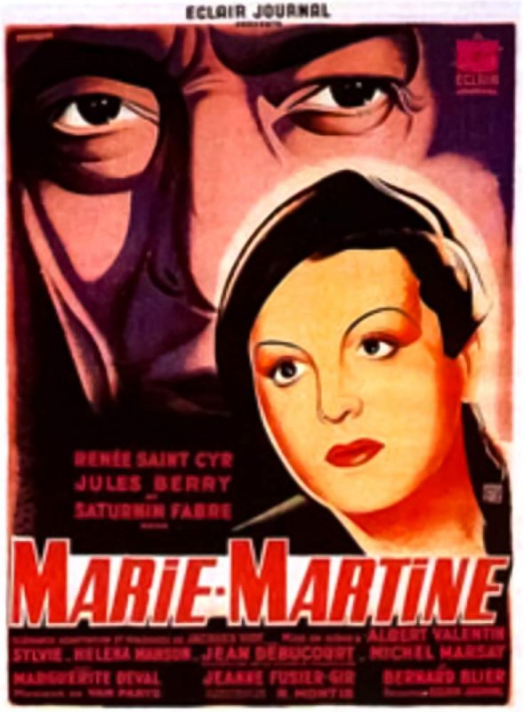 Affiche du film Marie-Martine (1943) de Albert Valentin Affiche du film Marie-Martine (1943) de Albert Valentin. Voir Marie-Martine en streaming / torrent sur meilleurs-films.fr