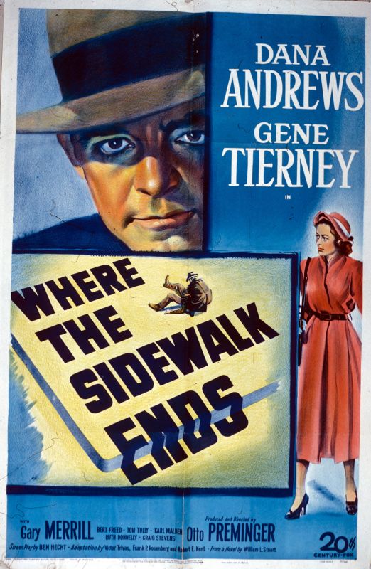 Affiche du film Mark Dixon, détective (1950) de Otto Preminger. Voir Mark Dixon, détective en streaming / torrent sur meilleurs-films.fr