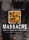 Affiche du film Massacre dans la vallée des dinosaures (1985) de Michele Massimo Tarantini. Voir Massacre dans la vallée des dinosaures en streaming / torrent sur meilleurs-films.fr