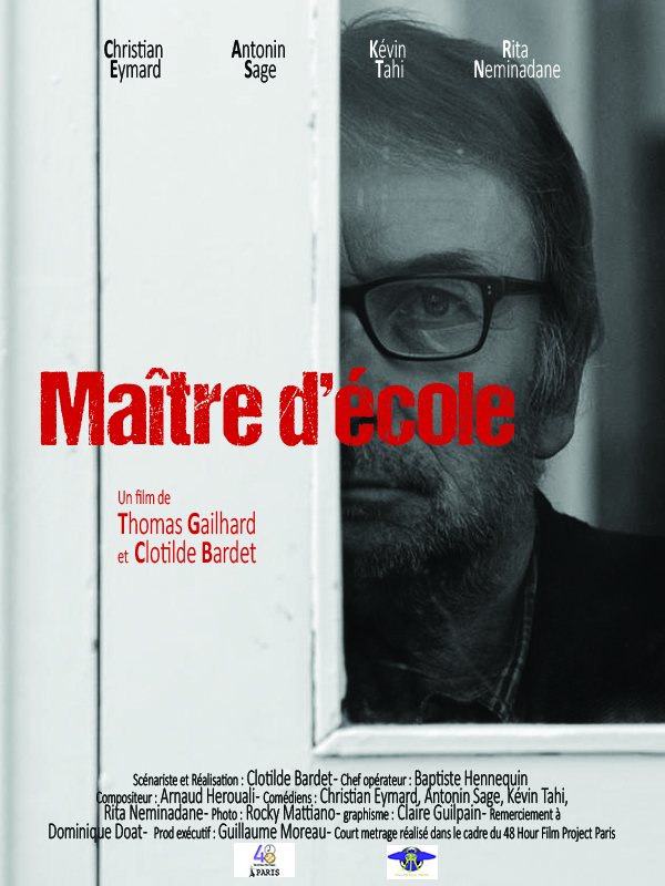 Affiche du court métrage Maître d’école (2015) de Clotilde Bardet. Voir Maître d’école en streaming / torrent sur meilleurs-films.fr