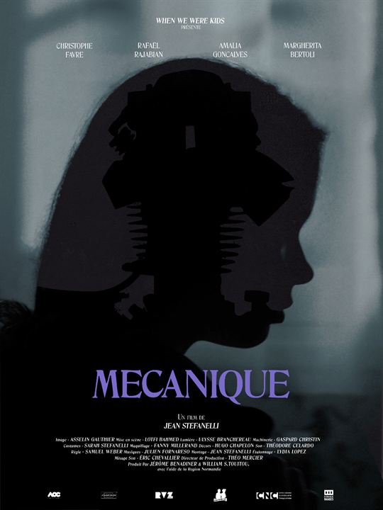 Affiche du court métrage Mécanique (2025) de Jean Stefanelli. Voir Mécanique en streaming / torrent sur meilleurs-films.fr