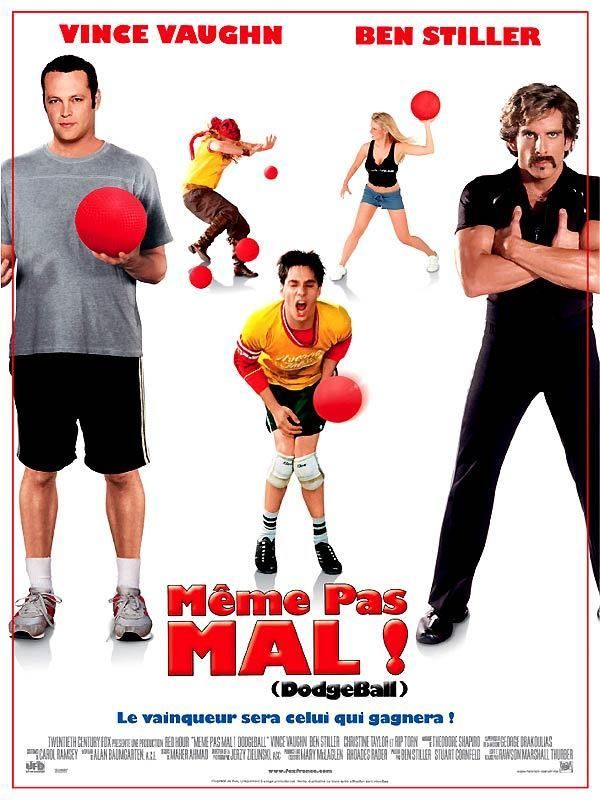 Affiche du film Même pas mal ! (Dodgeball) (2004) de Rawson Marshall Thurber Affiche du film Même pas mal ! (Dodgeball) (2004) de Rawson Marshall Thurber. Voir Même pas mal ! (Dodgeball) en streaming / torrent sur meilleurs-films.fr