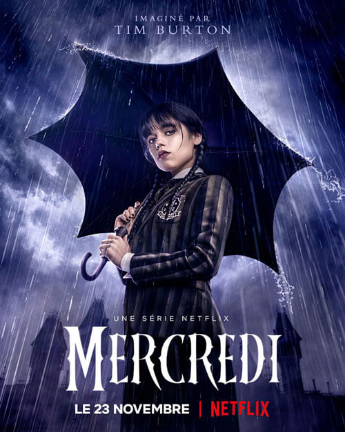 Affiche de la série Mercredi (2022) de Tim Burton Affiche de la série Mercredi (2022) de Tim Burton. Voir Mercredi en streaming / torrent sur meilleurs-films.fr