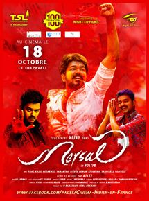 Affiche du film Mersal (2017) de Atlee Kumar. Voir Mersal en streaming / torrent sur meilleurs-films.fr