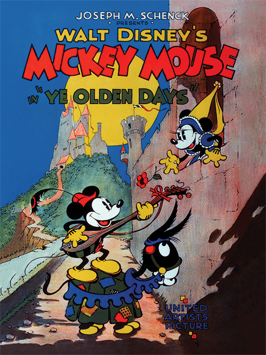 Affiche du court métrage Mickey au moyen-âge (1933) de Walt Disney. Voir Mickey au moyen-âge en streaming / torrent sur meilleurs-films.fr