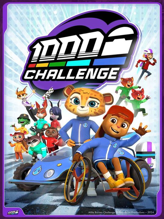 Affiche de la série Mille Bornes Challenge (2024) de Jaynelia Coadou. Voir Mille Bornes Challenge en streaming / torrent sur meilleurs-films.fr