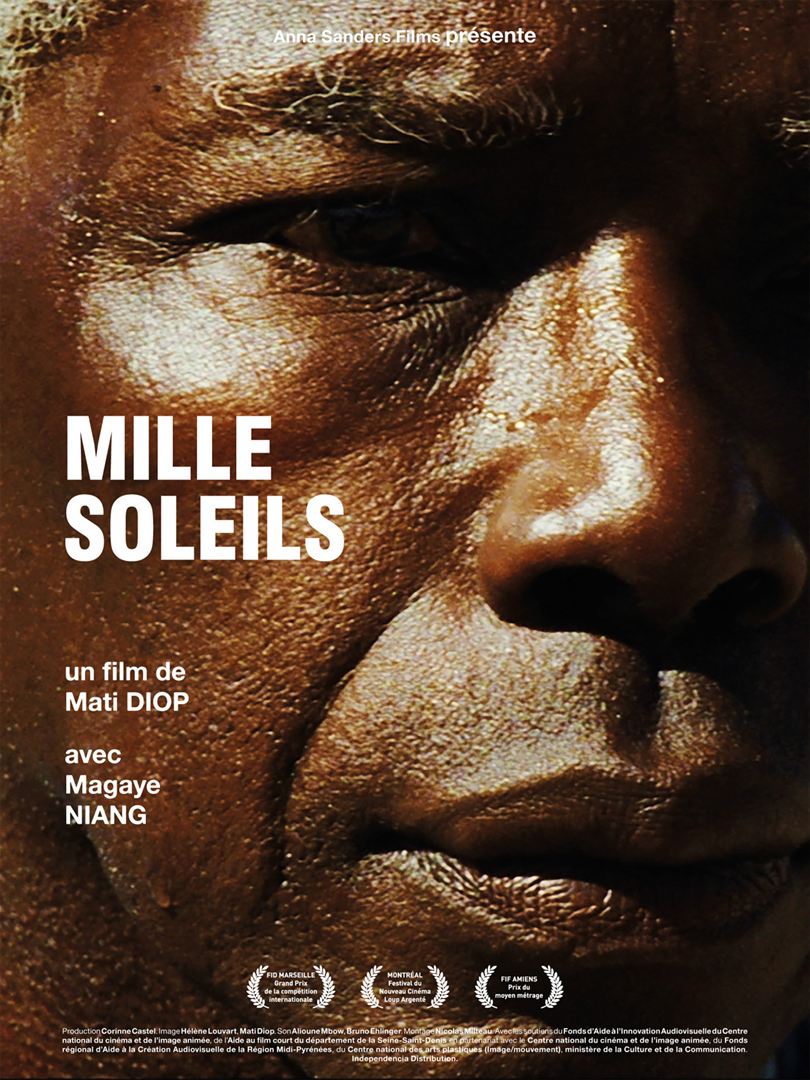 Affiche du court métrage Mille Soleils () de Mati Diop. Voir Mille Soleils en streaming / torrent sur meilleurs-films.fr