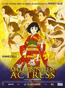 Affiche du film Millennium Actress (2002) de Satoshi Kon. Voir Millennium Actress en streaming / torrent sur meilleurs-films.fr